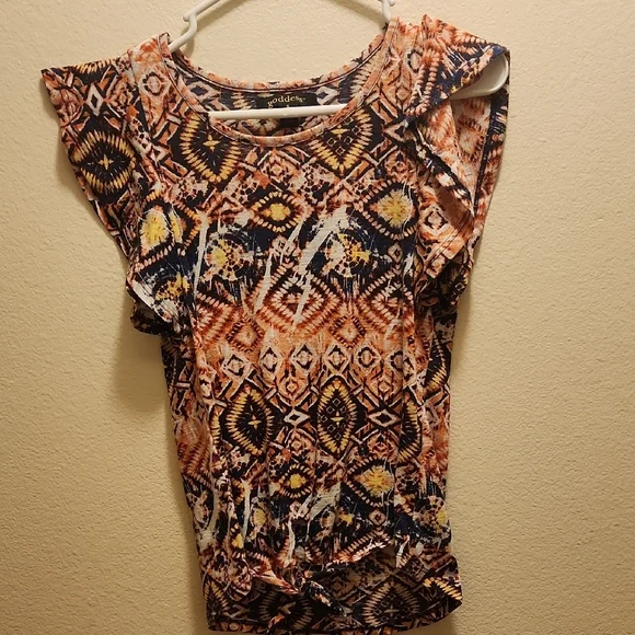 Goddess Tribal Blouse Size Small - Picture 7 of 7